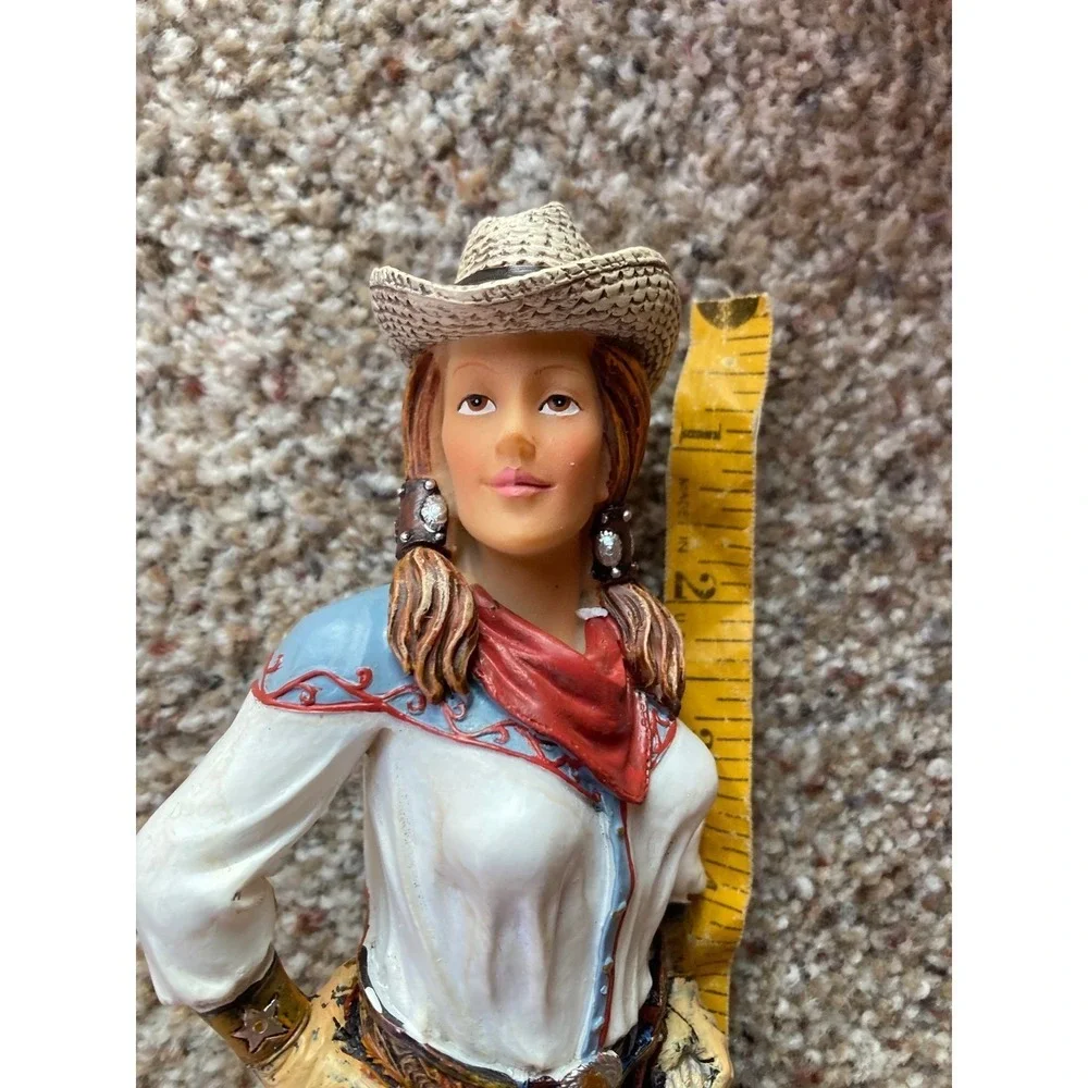Rivers Edge Products Cowgirl Wall Hook Hand Painted Poly Resin Western Decor